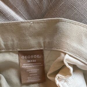 George Men's Khaki Beige Casual Pants